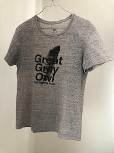 North Face プリントTシャツ　背中ロゴ　サイズＬ