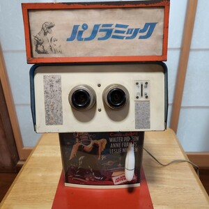 【当時物/希少品】 日本製 店頭用立体カラー写真機 パノラミック フィルム14枚付