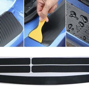 インサイドステップガード スカッフプレート ドアガードステッカー ドア保護ステッカー カードア保護パーツ ドレスアップ 5枚セット