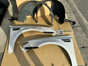  Legacy (BP5.BL5)(BP9 modified,BL9 modified )S402 limited goods STI front wide fender left right set 37j white (SBM1)