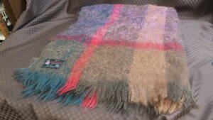  Scotland made GLEN CREE Glenn k Lee mo hair 100% lap blanket 