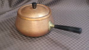 レトロ　銅製　片手鍋　料理　道具　調理　ヴィンテージ