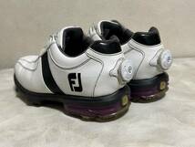 FOOTJOY GFⅢ フットジョイ ホワイトＸパープル　US7-1/2W, JPN25.5W_画像1