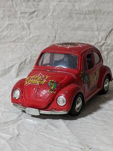 フォルクスワーゲン　プルバック　ミニカー　LOVELY SPIDER Friction Diecast VW Beetle Volkswagen Bug