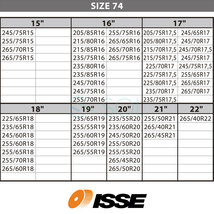 ISSE 日本正規代理店 特許取得 イッセ スノーソックス 滑らない タイヤチェーン サイズ74 ランドクルーザー パジェロ ベンツGクラス_画像9
