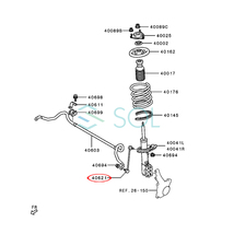 三菱 デリカ D5(CV1W CV2W CV4W CV5W) アウトランダー PHEV(GF8W GG2W) フロント スタビリンク ナット付 左右共通 MN101368 出荷締切18時_画像2