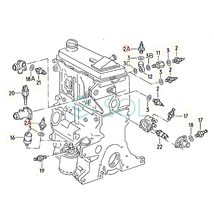 VW ジェッタ2(19E 1G2 165) パサートB3 B4(3A2 35l) ポロ(86C 80 6V2 6V5) シャラン(7M6 7M8 7M9) オイルプレッシャースイッチ 056919081E_画像2