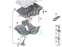 送料185円 BMW F32 F33 F36 F82 F83 E85 E86 E89 Z4 ドレンボルト ワッシャー付 420i 430i 435i 440i M4 2.2i 2.5i 3.0i 3.0si 23i 35i_画像6