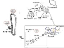 タイミングベルト 等 5点セット ダイハツ ムーヴ L150S L160S ムーヴラテ L550S L560S タント L350S L360S ミラアヴィ L250S L260S_画像8