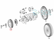 ベンツ W203 W204 W209 R171 クランクプーリー クランクシャフトプーリー C180 C200 C230 CLK200 SLK200 2710300003 出荷締切18時_画像2