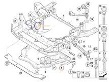 BMW E70 X5 E71 X6 フロント プルストラット(テンションロッド テンションストラット) 左側 3.0si 4.8i 35i 50i M 31126773949_画像2