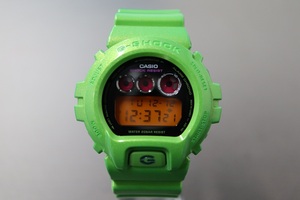 売り切り！ 1円スタート！カシオ　CASIO　G－SHOCK　DW-6900NB-3DR 1289X　メタリックカラーズ　グリーンモデル　クォーツ式　中古品