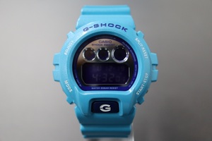 売り切り！ 1円スタート！カシオ　CASIO　G－SHOCK　DW-6900CB-2DR 1289X　クレイジーカラーズ　ブルーモデル　クォーツ式　中古品