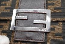 フェンディ ズッカ 三つ折り 財布 FFロゴ ナイロンキャンバス 茶 ブラウン 良品 FENDI 6779k_画像2