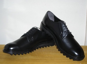  new goods * high class thick real leather made. business shoes * plain ** black *26.0cm