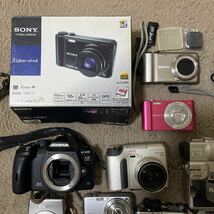 SONY Canon LUMIX FUJIFILM CASIO PENTAX 等 コンパクトデジタルカメラ ビデオカメラまとめ いろいろまとめて 大量セット21点_画像5