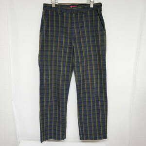 【1円】良好 国内正規 Supreme 23SS Work Pant チェックワークパンツ Navy Plaid ネイビープレイド 紺 30