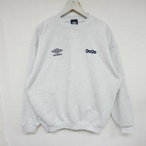 【1円】未使用 国内正規 9090×UMBRO ナインティナインティ アンブロ 23AW Two Logo Sweat ロゴスウェット クルーネック NN1506 Grey M