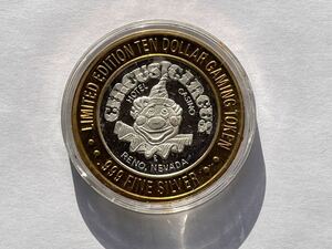 3、カジノコイン　トークン　NEVADA　.999FINE SILVER　1枚　外国コイン　古銭　貨幣　TOKEN