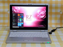 ■良品 高解像度WUXGA タッチパネル Let's note CF-RZ6 Core i5-7Y57 256GB-SSD SIMフリー 10P DtoD■XA_画像1