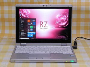 ■良品 高解像度WUXGA タッチパネル Let's note CF-RZ6 Core i5-7Y57 256GB-SSD SIMフリー 10P DtoD■XJ