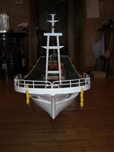 手作り漁船　イカ釣り船型　製作途中　エンジンボート_画像4