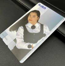 レア！【未使用品・50度数テレカ】一色紗英 Scotch ビデオカセット テレホンカード / NTT 女優_画像2