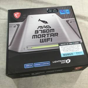 現状品 MSI MAG B760M MORTAR WIFI LGA1700/B760チップセット搭載 Micro-ATX マザーボード MB5993