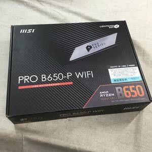 現状品 MSI マザーボード PRO B650-P WIFI AMD Ryzen 7000 シリーズ(AM5)対応B650チップセット搭載 ATX MB5910