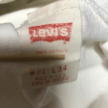 ☆ 【 Levi's 】★95年製　MADE in USA 美品　501 ホワイトデニム　ジーンズ★W31_画像7