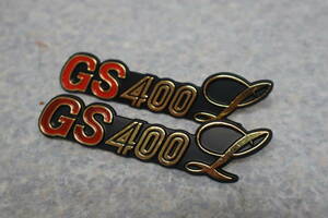 GS400L サイドエンブレム CBX400F GS400 Z400FX CB400T CB250T Z400GP XJ400 RZ250 RG250 GSX400E KH400 Z1 Z2 Z750RS CB400F Z400FX