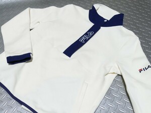 SFA55★2023年秋冬モデル★サンプル品★FILA GOLF★フィラゴルフ★ハーフジップモックシャツ★M/OWT