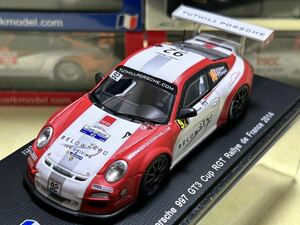 スパーク spark 1/43 Porsche 997 GT3 Cup RGT n°92 Rallye de France 2014 [SF087] F.Delecour / D.Savignoni