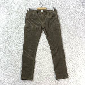 23区denim ストレッチパンツ ベージュ ブラウン ベロア系 コットン 40 YA5346