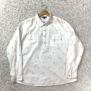 Tommy Hilfiger long sleeve shirt star embroidery white M YA5410