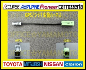 GPSアンテナ(G23 GT5)変換ハーネストヨタ イクリプス アルパイン パナソニック ケンウッド クラリオン ダイハツ スズキ ニッサン ホンダ a