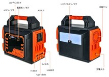 ポータブル電源大容量300W　蓄電池ポータブル電源 大容量 蓄電池 ポータブル電源300W 純正弦波_画像3