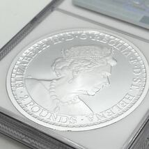 2oz NGC70鑑定PF70 2022年 イギリス領セントヘレナ造幣局 ウナとライオン 2オンス銀貨 シルバープルーフコイン エリザベス女王_画像8