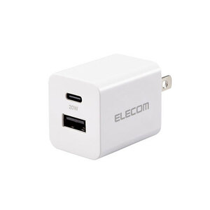 エレコム USB Power Delivery 20W AC充電器(C×1+A×1) MPA-ACCP36WH