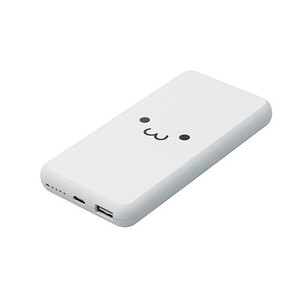 DE-C38-10000WF （5V/3A出力 モバイルバッテリー 15W C×1＋A×1 10000mAh ホワイトフェイス）