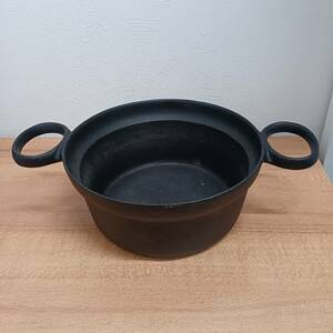 鉄鍋　天ぷら鍋　両手鍋　中古品　口径約22㎝　 鉄なべ　調理器具　料理