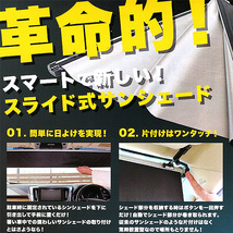 サンシェード 車 常時取付型 フロント RK ステップワゴン ロールスクリーン 自動巻き上げ 遮光 日除け 駐車 車中泊 Shinshade NC-1155_画像2