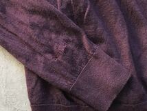 Paul Smith タートルネック仕様 ハイゲージ ウールニットセーター L ポールスミス メンズ 紫 パープル ロゴ刺繍_画像9