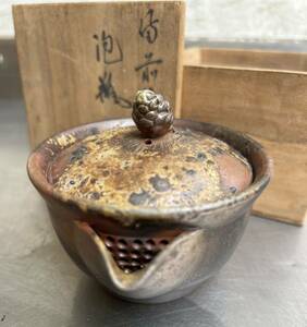 うぶだし品　桐箱入り　備前焼 小西陶古 宝瓶 煎茶道具 急須 茶壷 茶器 古美術