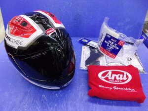 T【423】美品 Arai RX-7X DUCATI CORSE V5 フルフェイスヘルメット Lサイズ 2021年製 アライ ドゥカティ コルサ