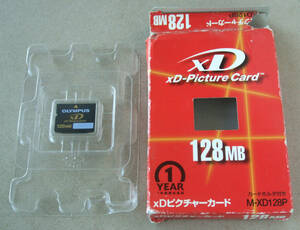 送料無料 OLYMPUS オリンパス 純正 xd-Picture Card xdピクチャーカード 128MB 1枚 元箱&取扱説明書等付属 フォーマット済み 即決！