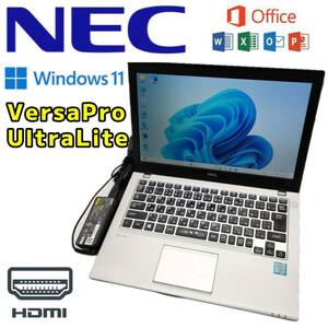 【特価処分品】NEC VersaPro UltraLite PC-VK24MBZDT CPU Core i5 6300U RAM8GB SSD256GB Windows11 Office付 PC 中古 ノートパソコン