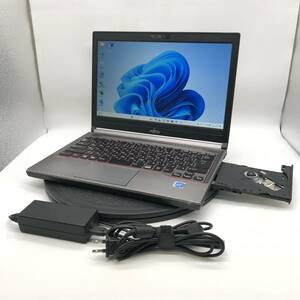 【コスパ良品】2016年 富士通 LIFEBOOK E736/P CPU Celeron-3955U RAM8GB SSD256GB DVD カメラ Windows11 Office 中古 PC ノートパソコン