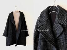 極美品 2019AW MARGARET HOWELL マーガレットハウエル ラージプリンスチェック オーバーコート チェスターコート 93,500円 カタログ掲載_画像5