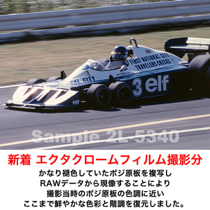 2L 生写真【2L-5340】ロニー・ピーターソン #3　6輪車 ティレルP34/DFV 1977年10月 F1日本グランプリ撮影分 複写 第２弾